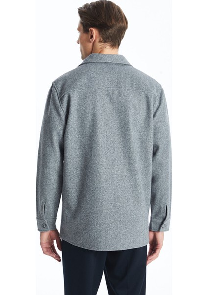 Yeni Sezon Regular Fit Uzun Kollu Kaşe Erkek Gömlek Ceket fırsatları