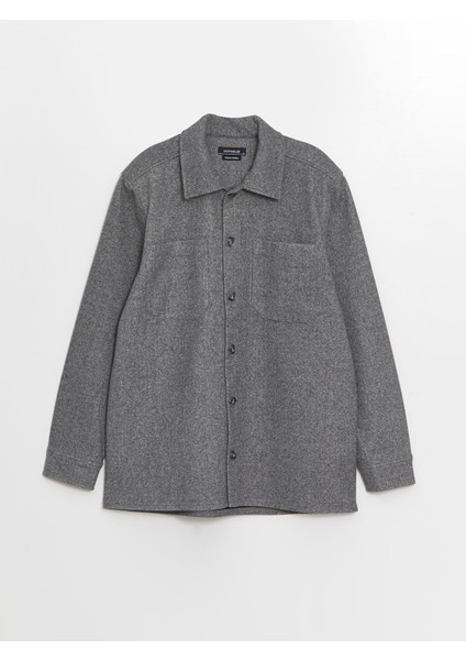 Yeni Sezon Regular Fit Uzun Kollu Kaşe Erkek Gömlek Ceket indirimleri