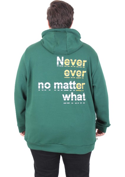 Mocgrande Büyük Beden Kapüşonlu Sweat Double Face Never 25706 Neftı modelleri