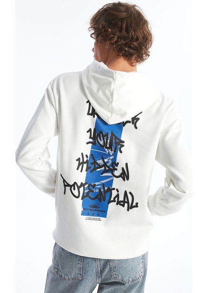 Yeni Sezon Uzun Kollu Baskılı Erkek Kalın Hoodie fırsatları