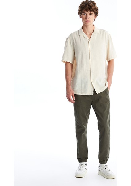 Yeni Sezon Standart Kalıp Gabardin Erkek Jogger Pantolon