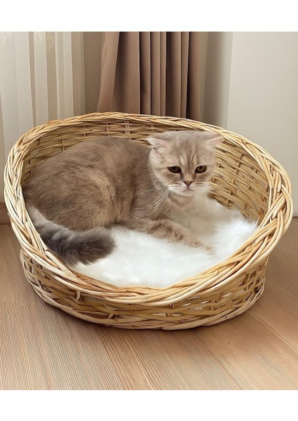 Hasır El Örmesi Kedi Köpek Yatağı fiyatları