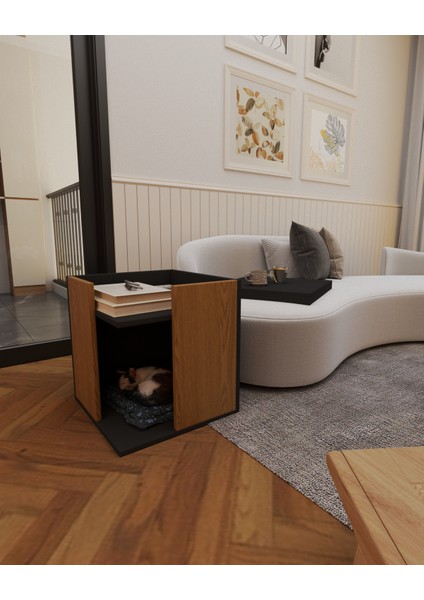 Pati Dostu Ikili Konfor Sehpa | Üstü Tepsi | %100 Mdf indirimleri