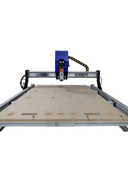 - Ztc Mıll Model Masaüstü Cnc Makinesi 2'si 1 Arada 30 Watt Optik Lazer + Router Makine 40X40 cm Işlem Alanlı