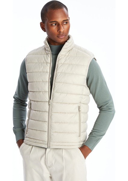 Yeni Sezon Standart Kalıp Dik Yaka Erkek Şişme Yelek