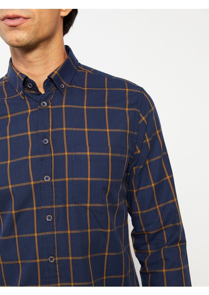 Yeni Sezon Regular Fit Uzun Kollu Ekose Erkek Gömlek fırsatları