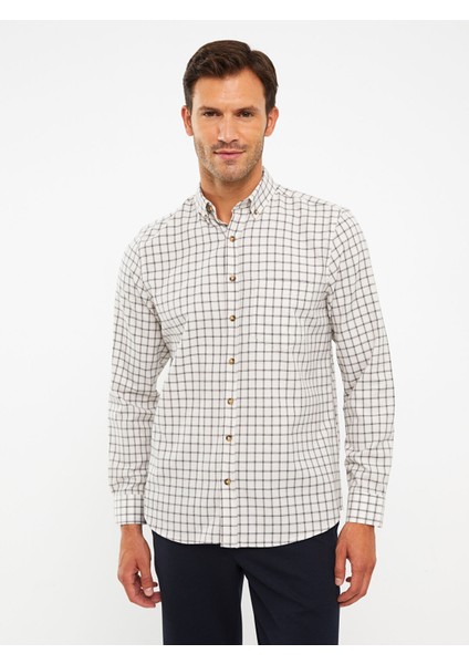 Yeni Sezon Regular Fit Uzun Kollu Ekose Erkek Gömlek modelleri