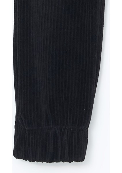 Yeni Sezon Beli Lastikli Kadife Kız Çocuk Kargo Eşofman Altı fiyatları