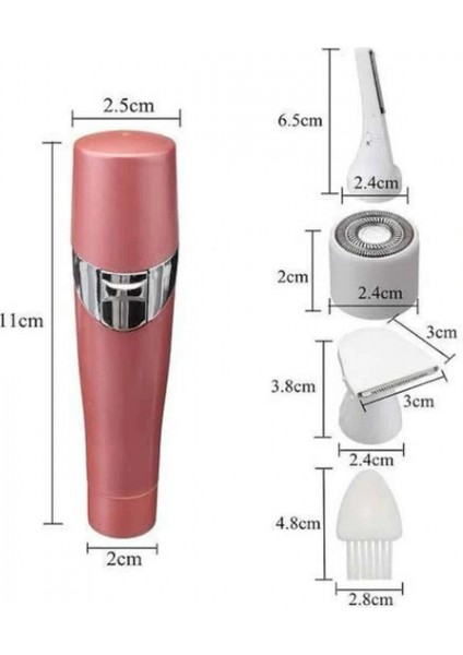 Ieg® Yüz, Kaş ve Tüm Vücut Epilasyon Aleti3 Başlıklı Epilatör Tüm Cilt Tiplerine Uygun fırsatları