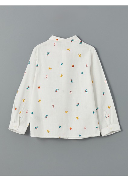 Yeni Sezon Baskılı Uzun Kollu Erkek Çocuk Gömlek modelleri