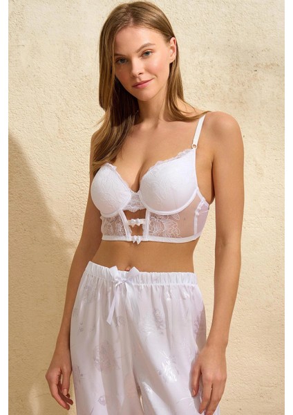 Mdb Mdbshop Saten Çiçek Desenli Dantelli Sabahlık Balenli Destekli Dolgulu Büstiyer Sütyen ve Pantolon Pijama 3lü Takım fiyatları