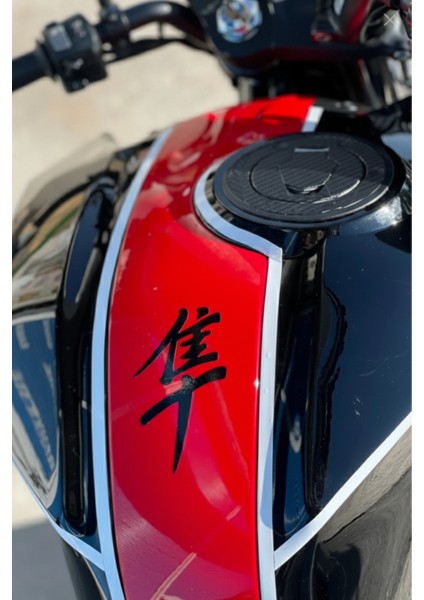 Motor-Araba-Kask Için Dekoratif Japonca Yazı Siyah Hayabusa Logo Sticker Etiket 10CM fiyatları
