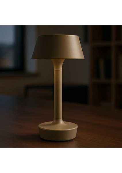 Novis Şarjlı 3 Kademeli Metal Masa Lambası