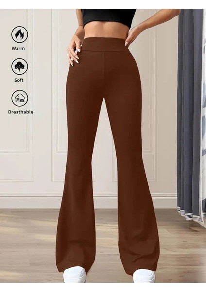 Kadın Yüksek Bel(Lastikli) Geniş Paçalı Dalgıç Tayt modelleri