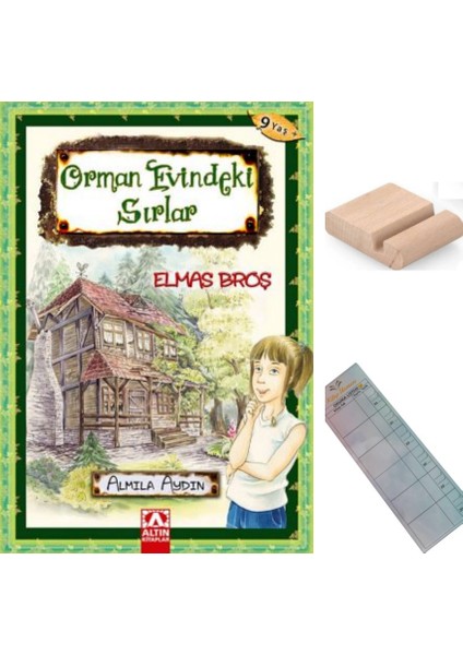 Orman Evindeki Sırlar - Elmas Broş / Almila Aydın /3. Sınıf / 8-9 Yaş Hikaye +Tablet Tutucu