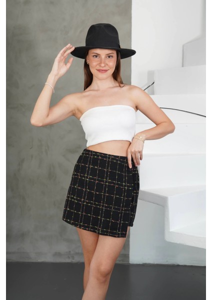 Nrtmsa Iki Düğmeli Şort Etek Siyah H26414 (Beden: L) fiyatları