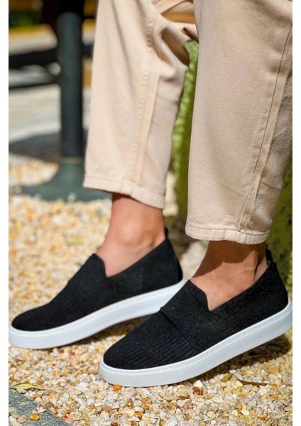 Nrtmsa KB-114 Kuback Siyah Triko Yüksek Taban Bağcıksız Günlük Erkek Ayakkabı (Numara: 43) fiyatları