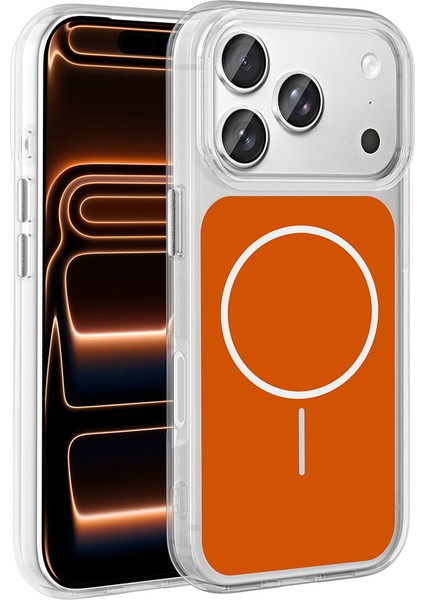 Apple iPhone 17 Pro Max Kılıf Metal Buton Tasarımlı Zr-Ikonik modelleri