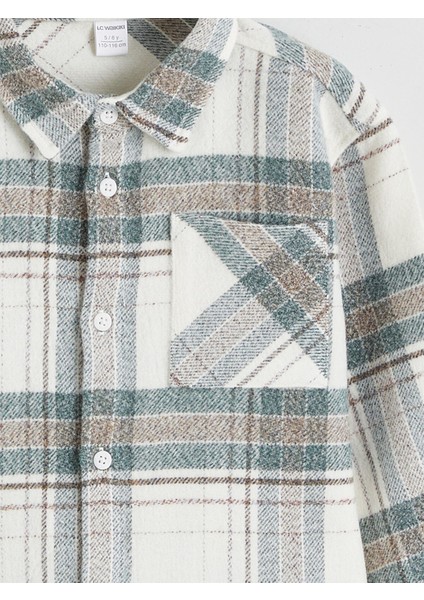 Yeni Sezon Uzun Kollu Ekose Erkek Çocuk Gömlek modelleri