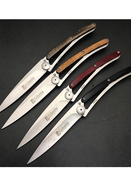 Kişiye Özel Isimli Columbia Kartal Baskılı Deejo Çakı EXT-2990-A 22.5 cm Paslanmaz Cep Av Bıçağı modelleri