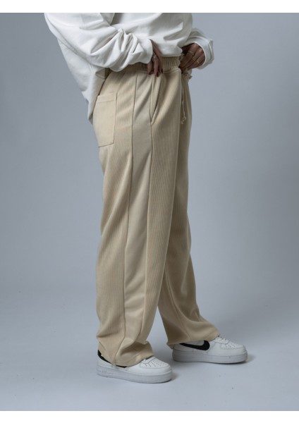 Oversize Bej Kadın Baggy Eşofman COC2530 modelleri