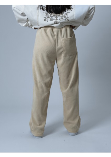 Oversize Bej Kadın Baggy Eşofman COC2530 fırsatları