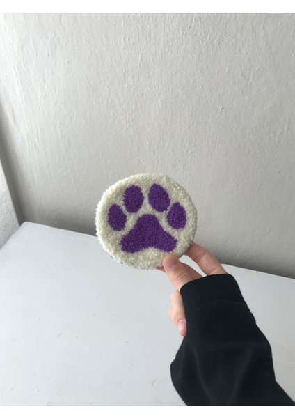 Dekoratif Mor Pati Punch Bardak Altlığı Sunumluk indirimleri