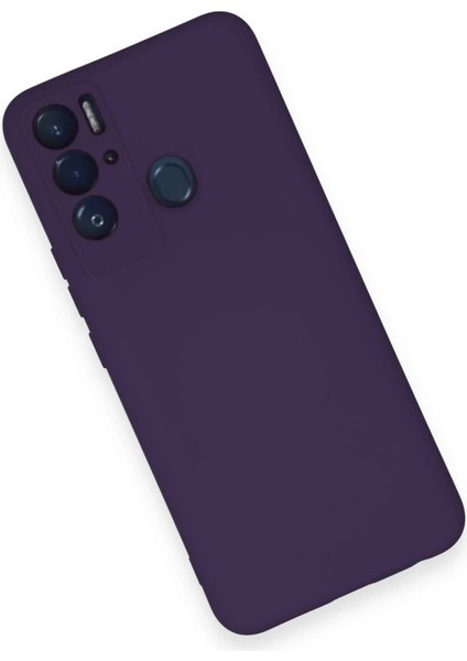 Tecno Pova Neo Kılıf Nano Içi Kadife Silikon - Mor modelleri