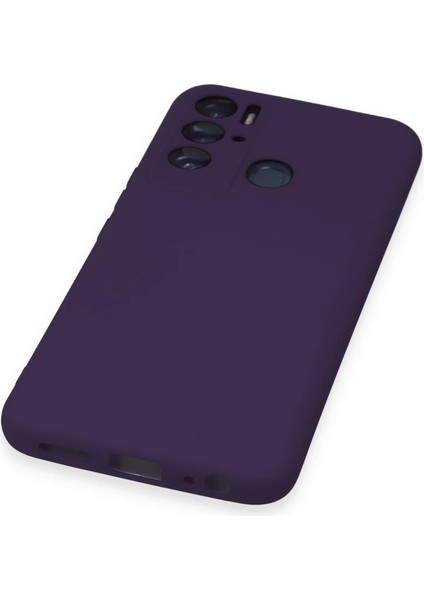 Tecno Pova Neo Kılıf Nano Içi Kadife Silikon - Mor indirimleri