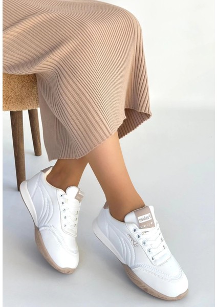 Nrtmsa Tawen Beyaz Cilt Bağcıklı Spor Ayakkabı (Numara: 39) fiyatları