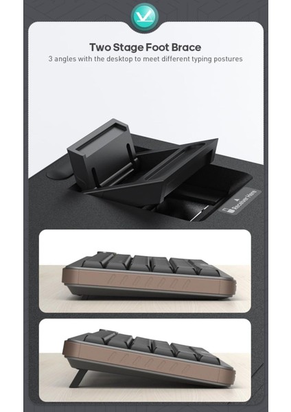 Sessiz Ofis Klavye Bluetooth/2.4g Kablosuz Klavye Bağlantı Ayaklı Ses Kontrollü Ofis Gaming Klavye fırsatları