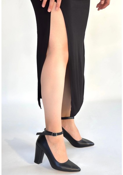 Nrtmsa Rity Siyah Cilt Topuklu Ayakkabı (Numara: 40) fiyatları