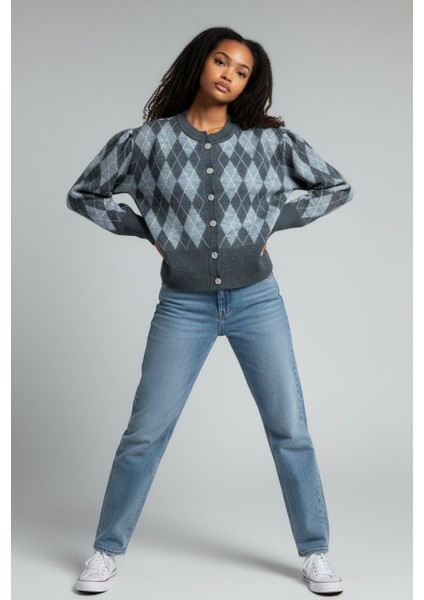 Şardonlu Pamuklu Baklava Desen Hırka (38-48 Beden) fiyatları