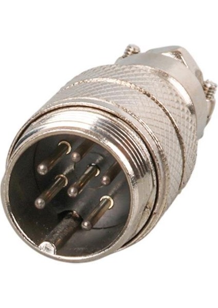 Mayk GX16-6 Pinli Metal Erkek Konnektör (M16 - 16MM)