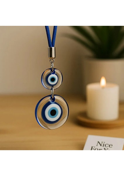 El Yapimi Cam Nazar Boncuğu Dekoratif Ev Süsü Şans ve Koruma Amblemi fiyatları