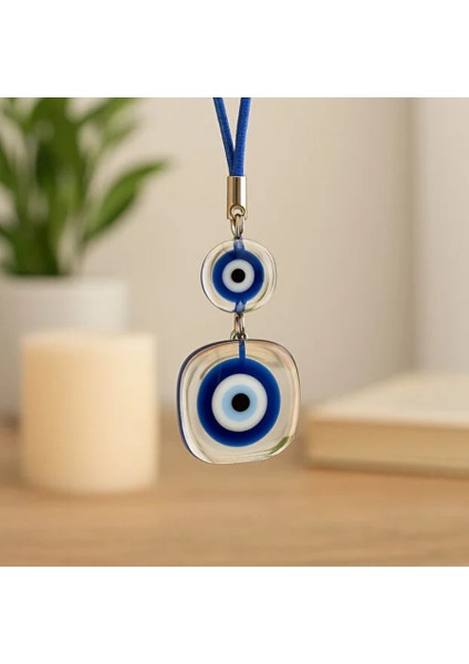 El Yapimi Cam Nazar Boncuğu Dekoratif Ev Süsü Şans ve Koruma Amblemi fırsatları
