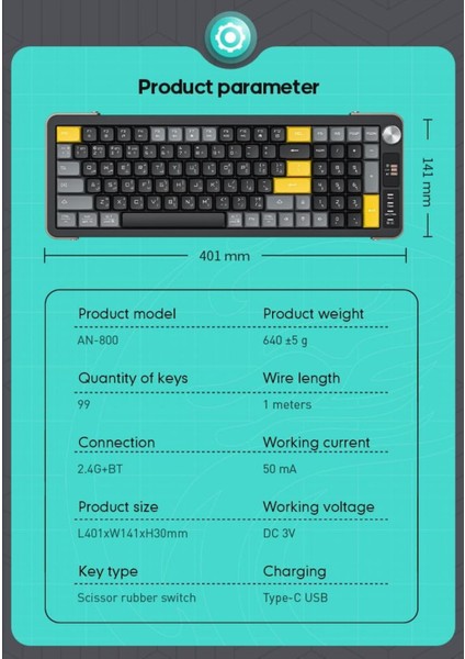 Sessiz Ofis Klavye Bluetooth/2.4g Kablosuz Klavye Bağlantı Ayaklı Ses Kontrollü Ofis Gaming Klavye fırsatları