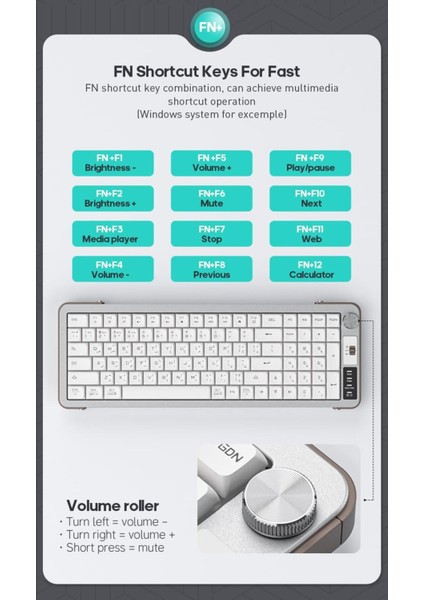 Sessiz Ofis Klavye Bluetooth/2.4g Kablosuz Klavye Bağlantı Ayaklı Ses Kontrollü Ofis Gaming Klavye indirimleri