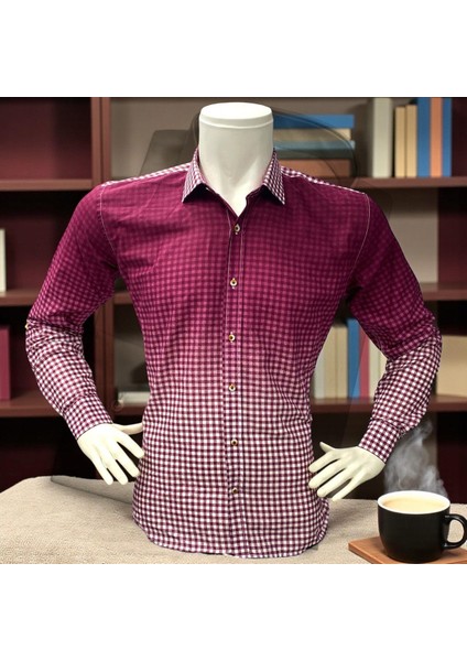 Klasik %100 Cotton Uzun Kollu Terletmeyen Kışlık Flanel Kumaş Kareli Gömlek (Regular Kalıp) fiyatları