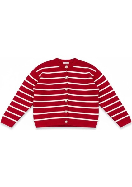 Triko Angora Cotton Çizgili Yünlü Uzun Kollu Hırka modelleri