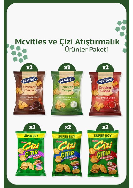 Mcvitie's-Çizi Atıştırmalık Kraker Paketi