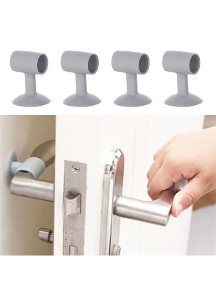 4 Adet Çok Amaçlı Vakumlu Kapı Stoperi,kablo Organizeri,telefon Sabitleyici (5358)