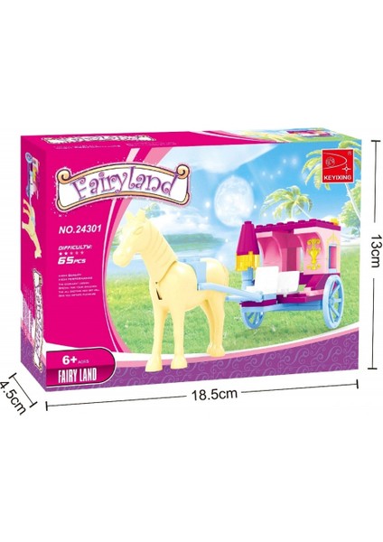 Ausini Fairland Girl Parça Sarı Atlı Fayton