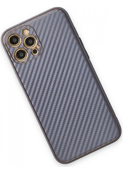 Ieg iPhone 12 Pro Kılıf Coco Karbon Silikon - Gri modelleri