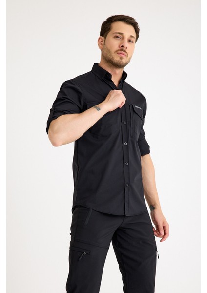Q Steinbock Sithonia Erkek Outdoor Gömlek M - Siyah modelleri
