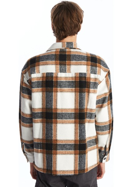 Yeni Sezon Rahat Kalıp Uzun Kollu Ekose Erkek Oduncu Gömlek Ceket fırsatları