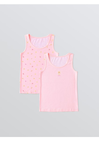 Yeni Sezon Bisiklet Yaka Kız Çocuk Atlet 2'li