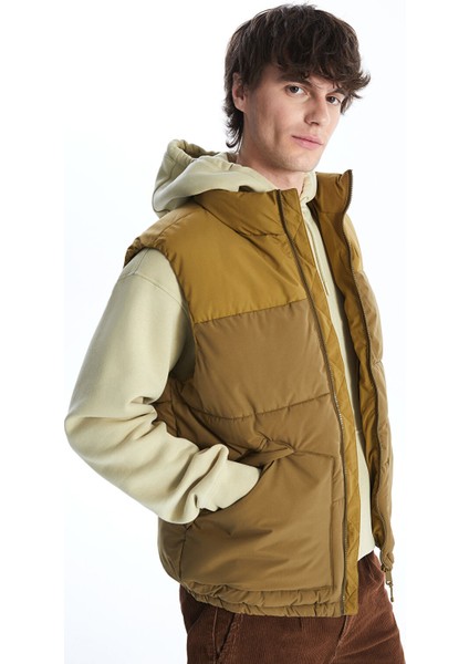 Yeni Sezon Standart Kalıp Dik Yaka Erkek Şişme Yelek fiyatları