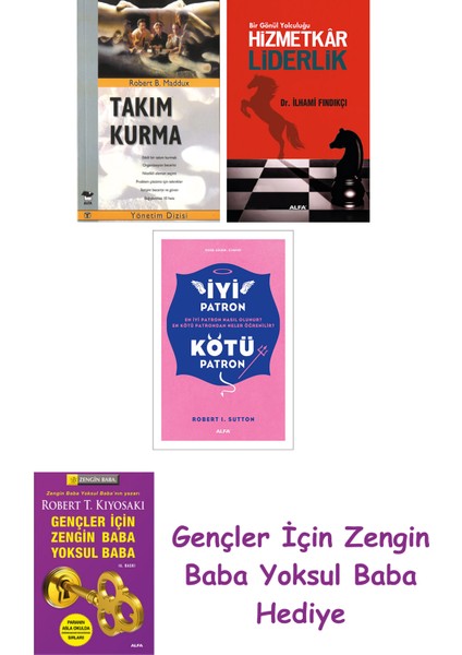 Takım Kurma + Hizmetkar Liderlik (Cep Boy) + Iyi Patron Kötü Patron