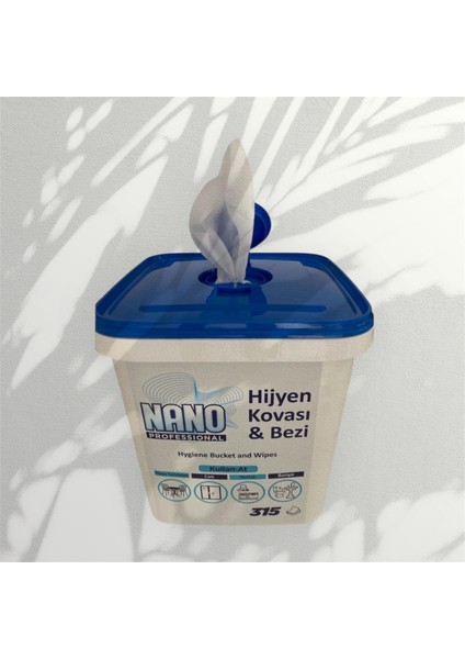 Nano Professıonal Hijyen Yüzey Islak Temizlik Havlusu Kova Mendil 315 Adet modelleri